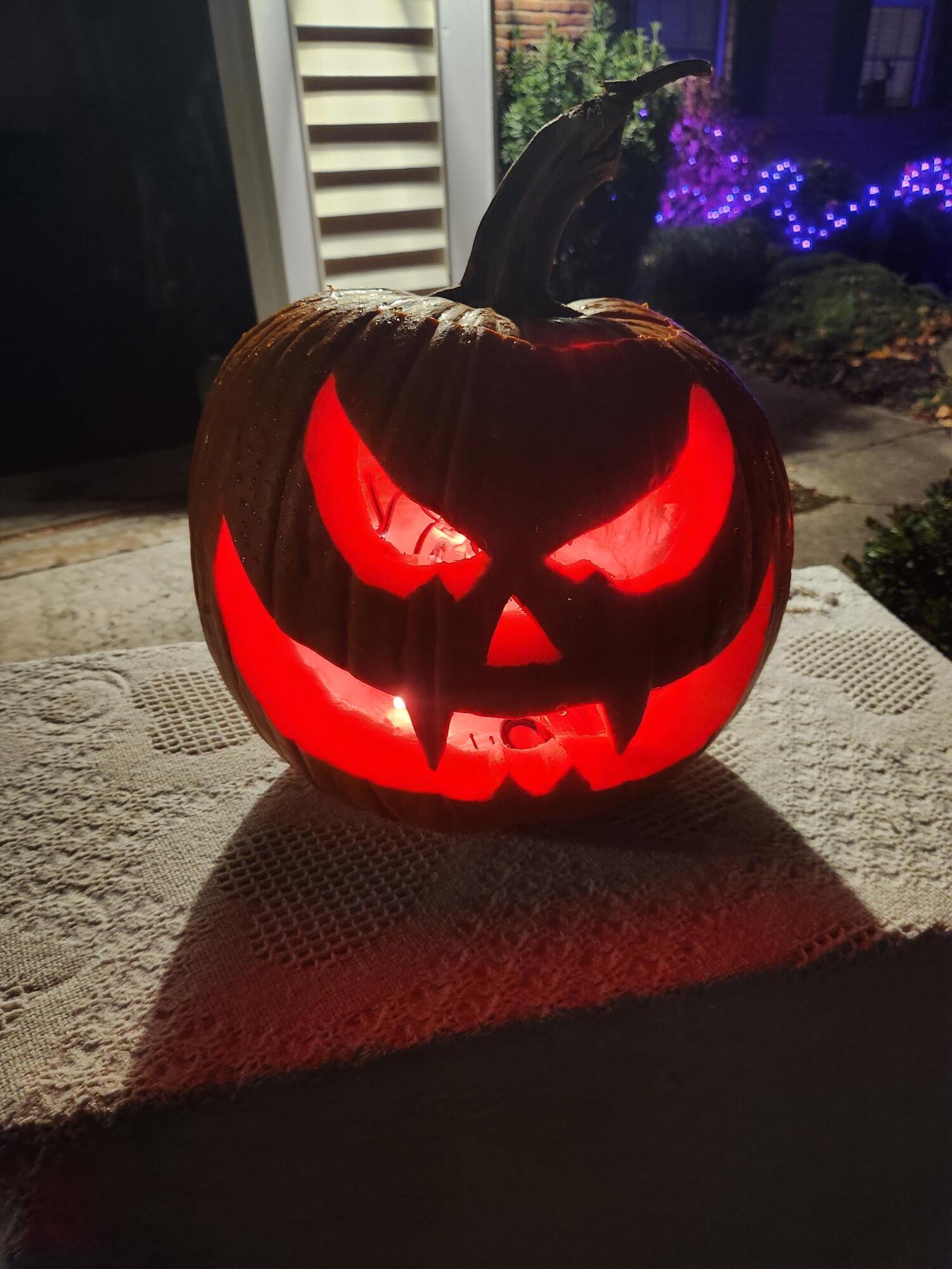 Pumpkin glowing