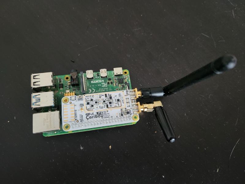 Raspberry Pi with CaribouLite SDR HAT